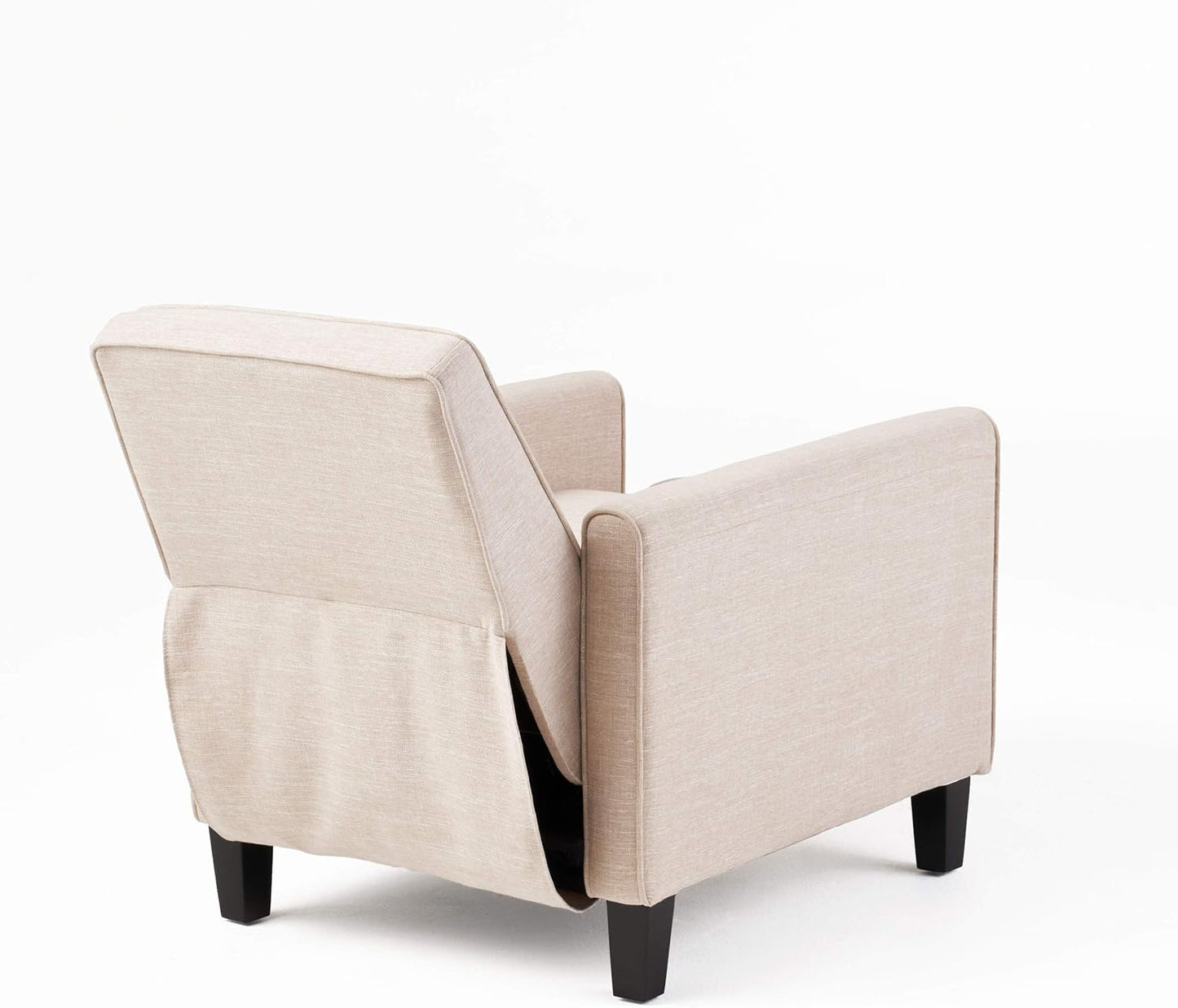 Christopher Knight Home Emmie Fabric Recliner (Set of 2), Beige, Dark Brown