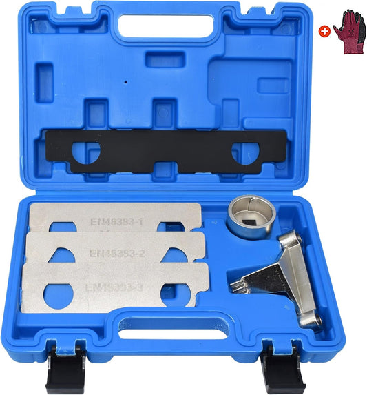 Camshaft Retaining and Alignment Timing Tool Kit, Compatible with GM GMC Cadillac Buick Pontiac Chevrolet 2.8 2.9 3.0 3.2 3.5 3.6 3.7 4.2 Engine, Replace J-44221 EN-48383 EN-46105 EN-46106 EN-46111