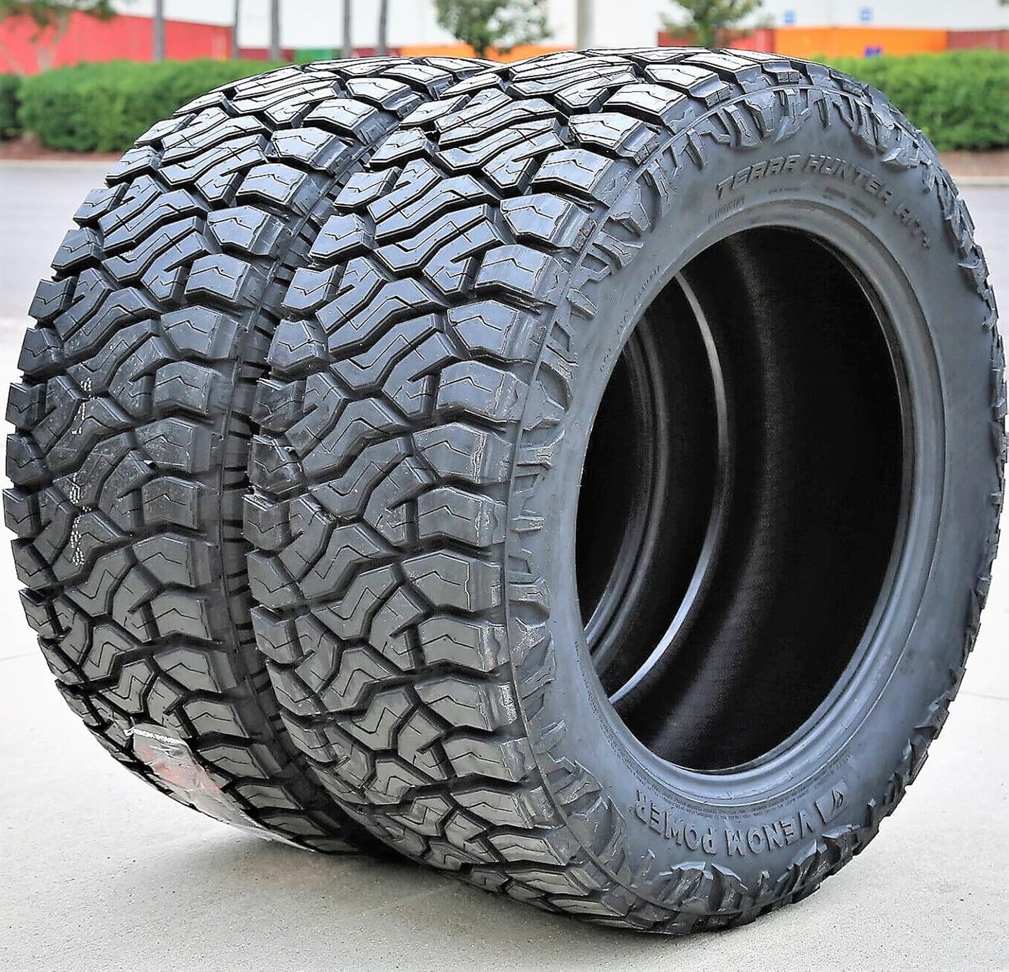 Set of 4 (FOUR) Venom Power Terra Hunter R/T+ All-Terrain Mud Off-Road Light Truck Radial Tires-LT265/70R17 265/70/17 265/70-17 121/118Q Load Range E LRE 10-Ply BSW Black Side Wall