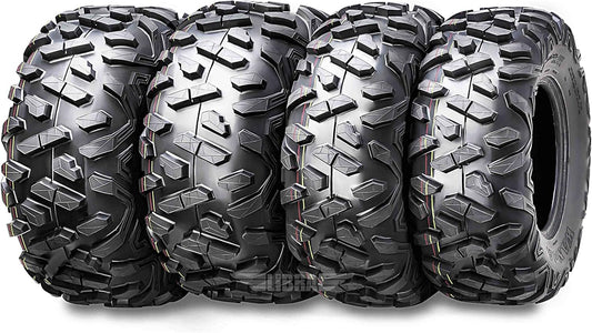WANDA Set of 4 All Terrain ATV tires 23x8-11 & 25x12-9 fit for 88-91 Honda TRX300 Fourtrax