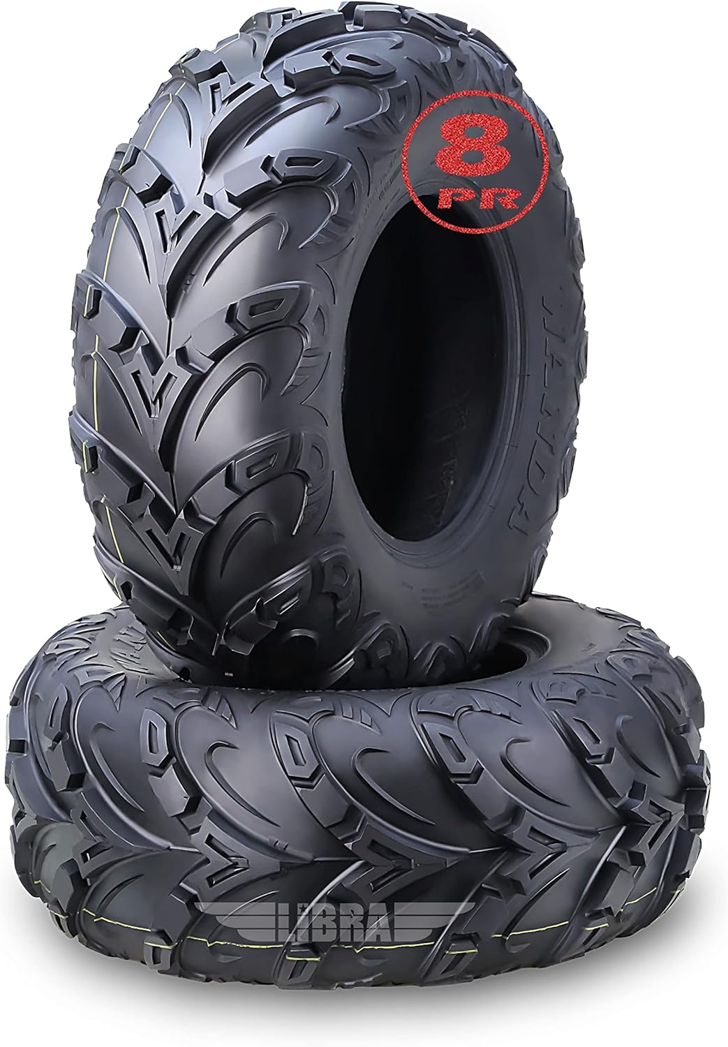 WANDA Performance 8 Ply ATV Tires 22x10-9 Mud Sling fit Honda Recon Suzuki Ozark 250, Set 2