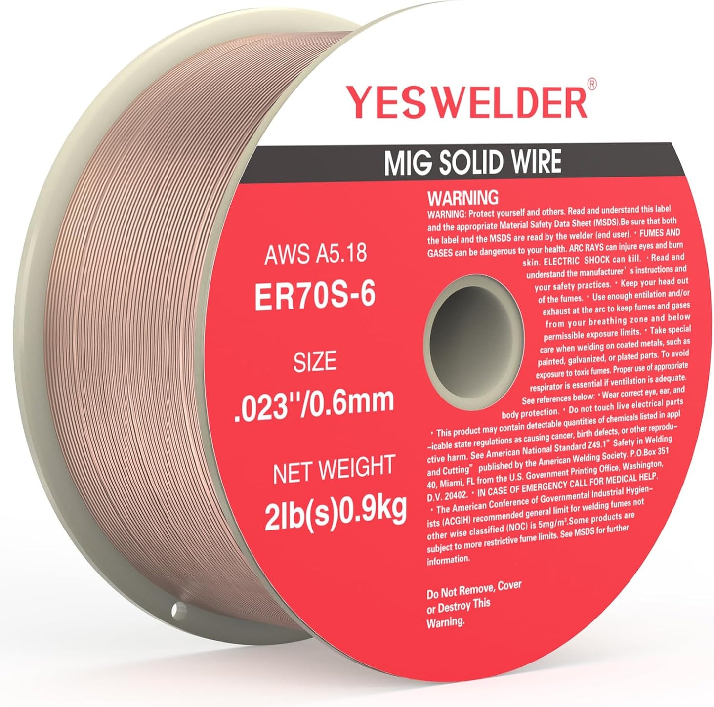 YESWELDER ER70S-6 Carbon Steel Mig Solid Wire .030-Inch10-Pound 2-Packs Welding Wire