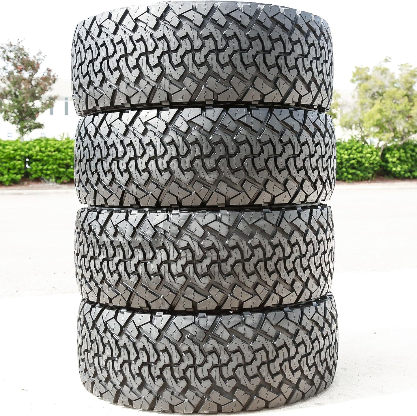 Set of 4 (FOUR) Venom Power Terra Hunter X/T XT All-Terrain Mud Light Truck Radial Tires-35X12.50R17LT 35X12.50X17 35X12.50-17 121R Load Range E LRE 10-Ply BSW Black Side Wall