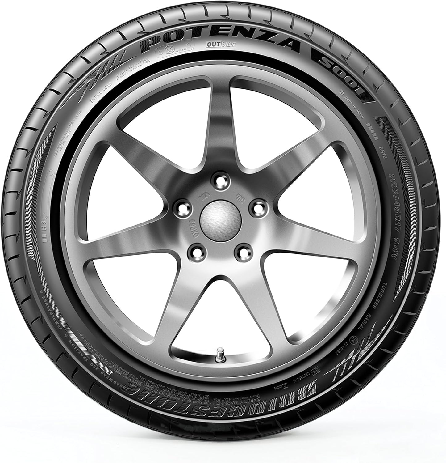 Bridgestone Potenza S001 Ultra-High Summer Peformance Run-Flat Tire 245/40R20 99 Y Extra Load