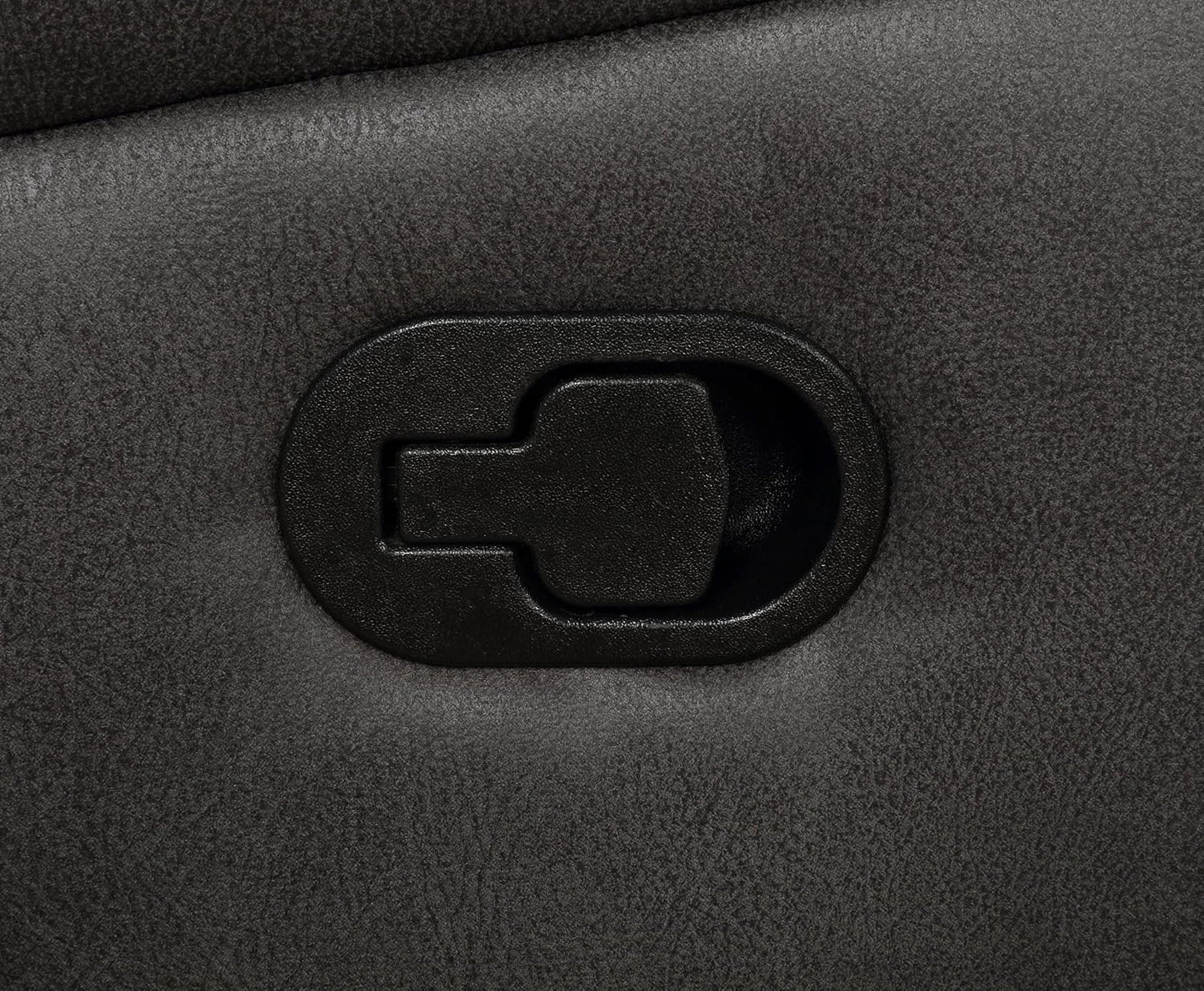 Coaster Home Furnishings - Lawrence - Leatherette Upholstered Glider Recliner Chair with Pocket Coil Cushions, Padded Arms, and Microfiber Upholstery - Living Room - 41-Inch - Charcoal - 603506