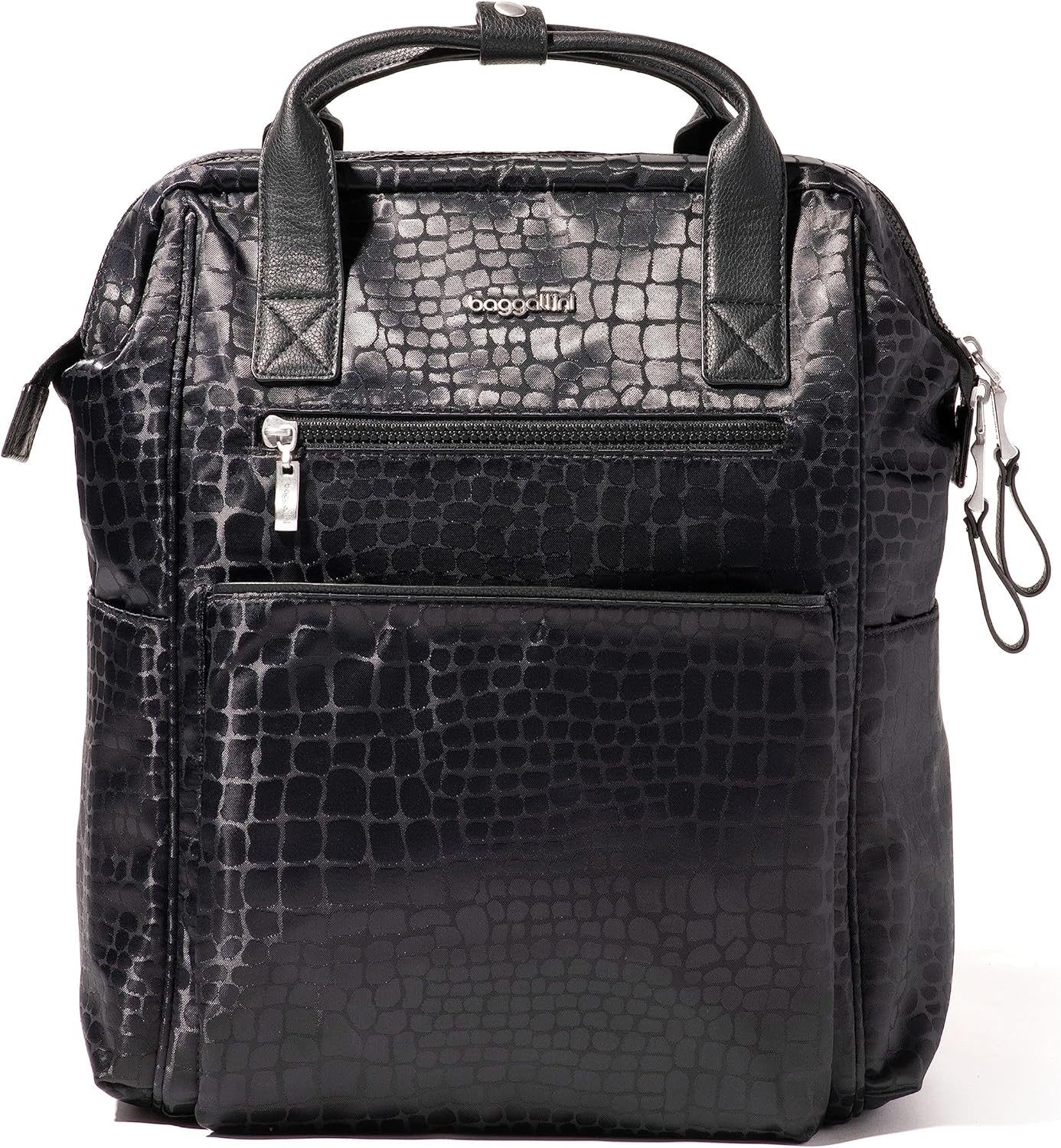 Baggallini Soho Backpack - Travel Laptop Backpack for Women - Lightweight Water-Resistant Luggage Bag, French Navy