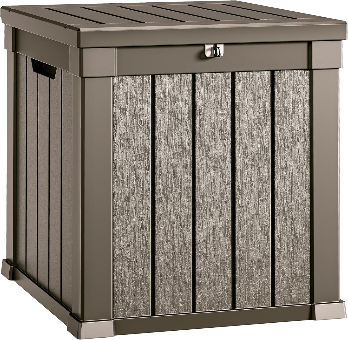 YITAHOME XXL 230 Gallon Large Outdoor Storage Deck Box for Patio Furniture, Outdoor Cushions, Garden Tools and Sports/ Pools Equipment, Weather Resistant Resin, Lockable (Taupe)
