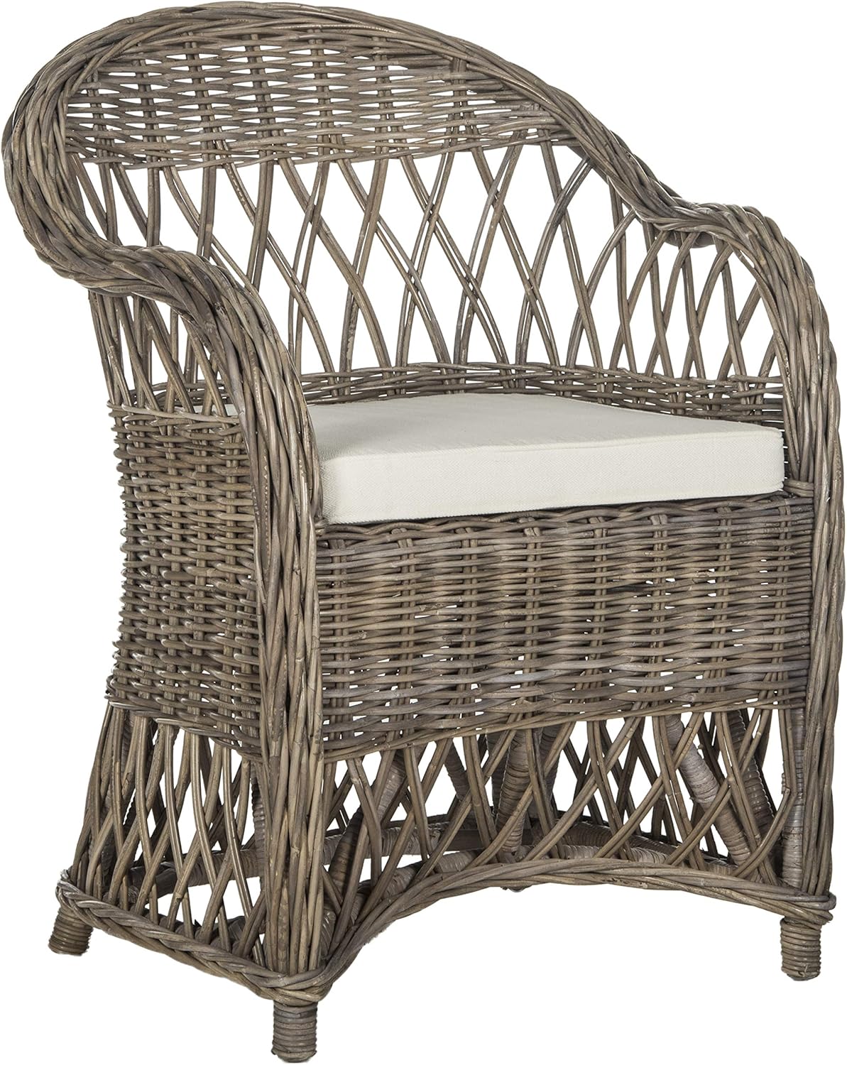 Safavieh Home Collection Inez Natural Wicker Club Chair