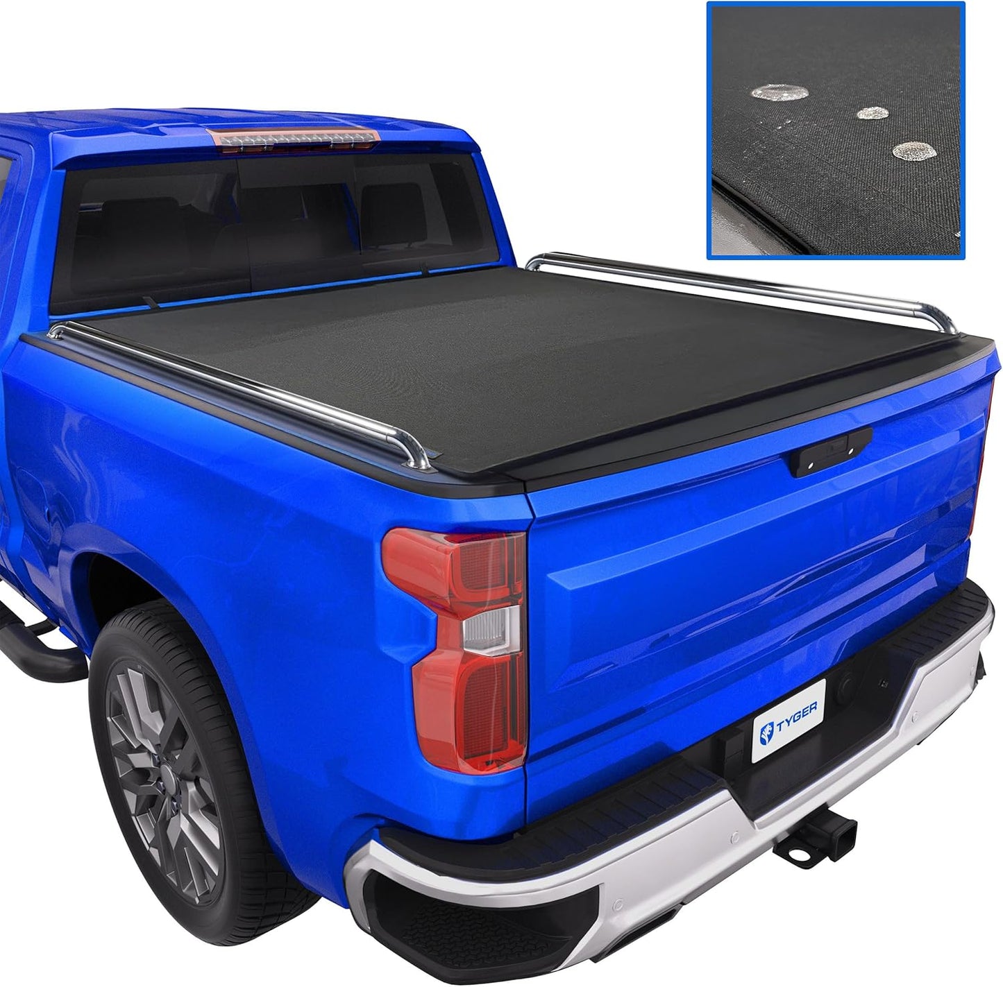 Tyger Auto T3 Soft Tri-fold Truck Bed Tonneau Cover Compatible with 2019-2025 Chevy Silverado GMC Sierra 1500 (Not Fit 19 LD; 19-25 Classic) | 5'10" (70") Bed | TG-BC3C1053