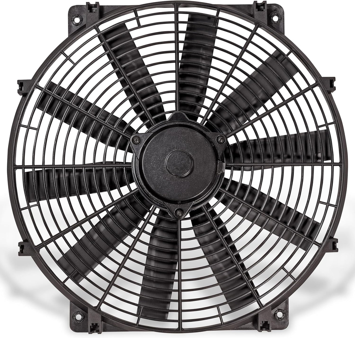 Trimline Black 24-Volt Reversible Electric Fan, Pusher-Puller Fan (11624), Car Accessories, 16 Inches