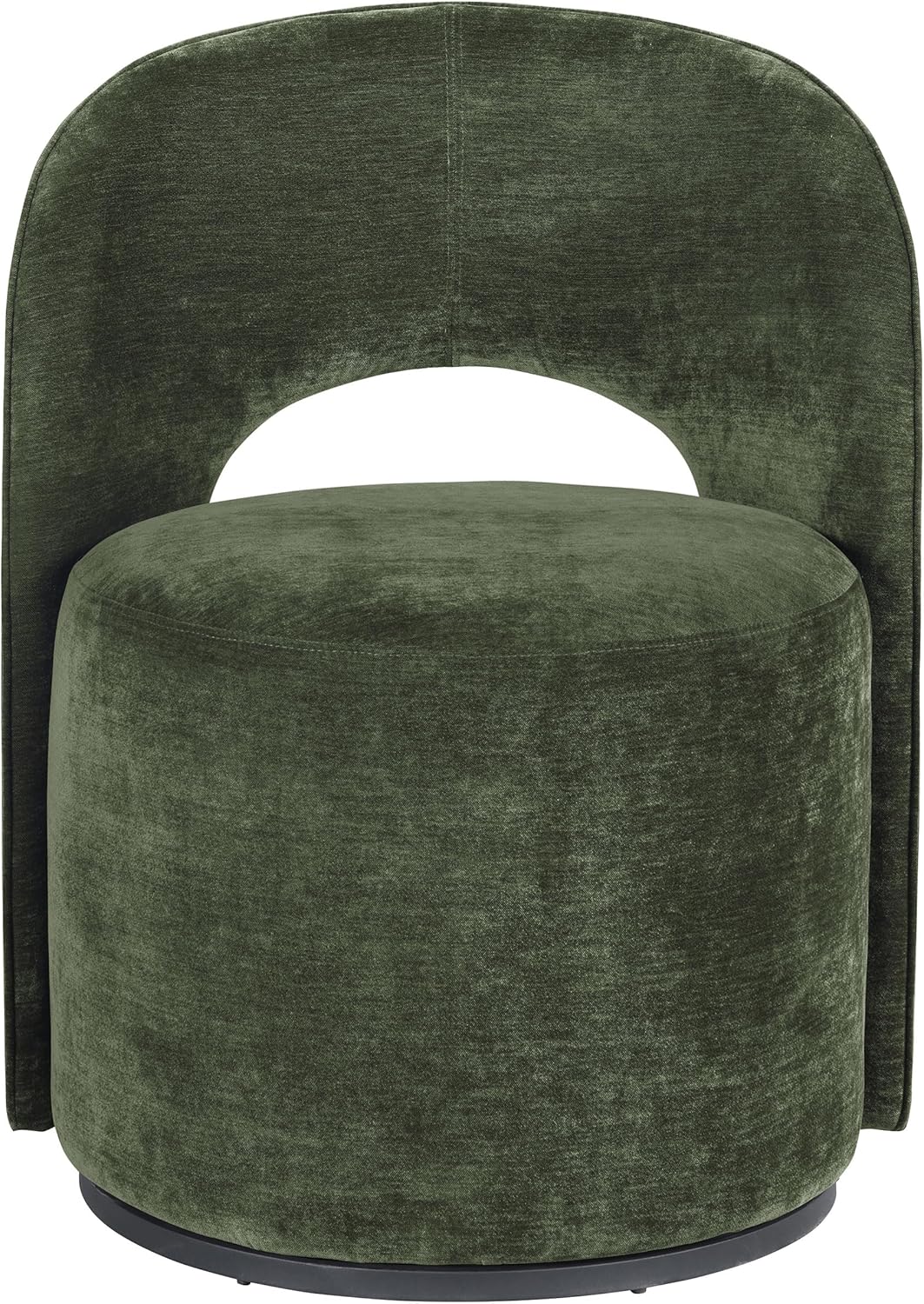 Coaster Home Furnishings - Harjo - Wood - Velvet Upholstered Swivel Accent Chair with Curved Backrest and Contemporary Style - Living Room - Olive Green - 907530