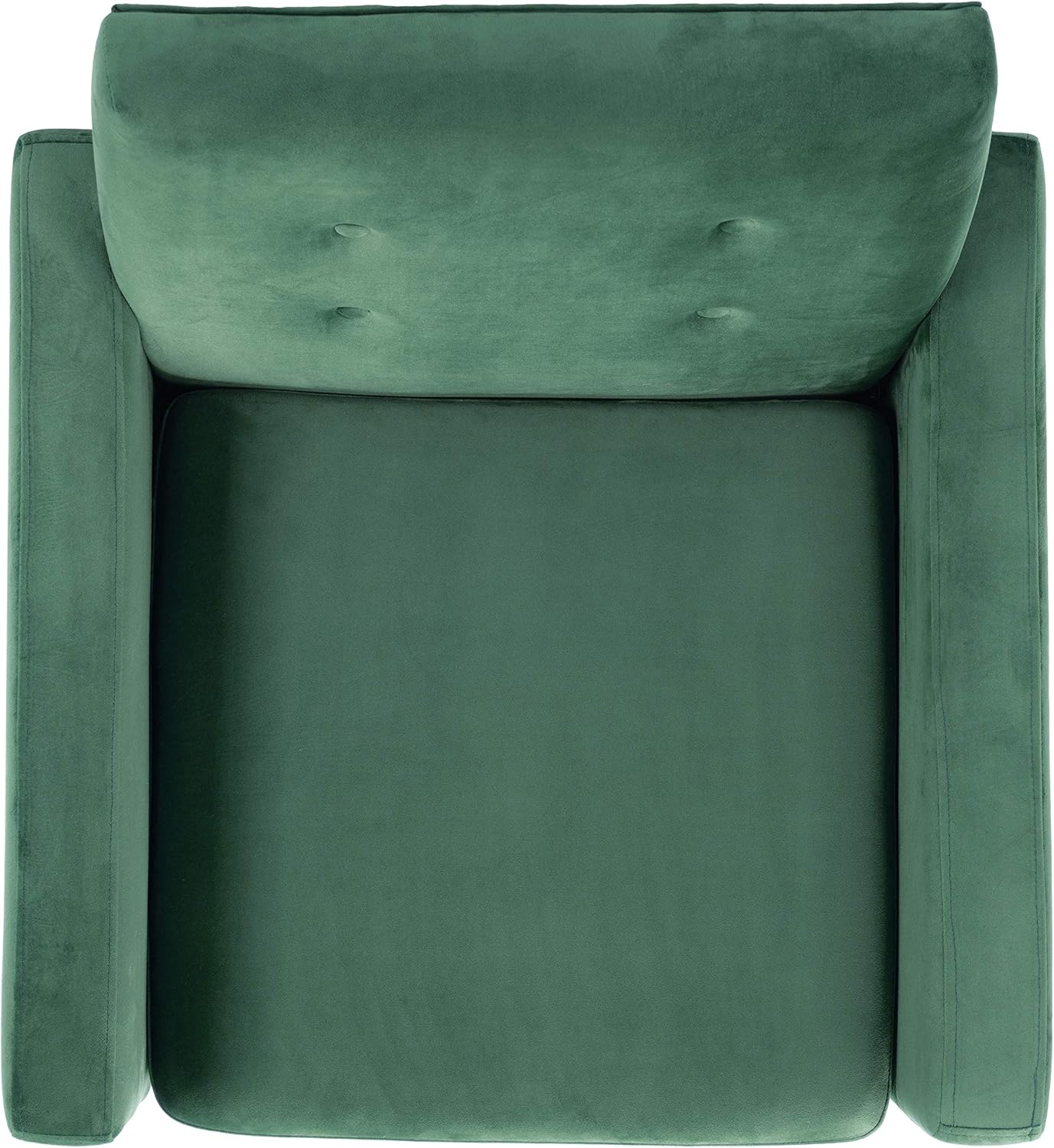 SAFAVIEH Home Collection Roald Velvet Sofa Accent Club Chair ACH6209B, Malachite Green/Antique Coffee