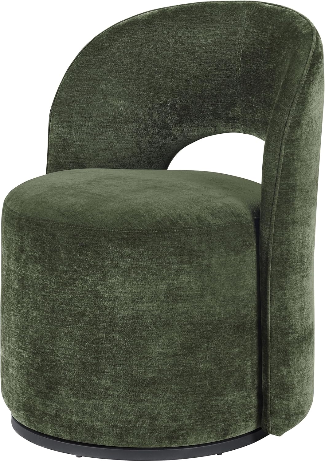 Coaster Home Furnishings - Harjo - Wood - Velvet Upholstered Swivel Accent Chair with Curved Backrest and Contemporary Style - Living Room - Olive Green - 907530