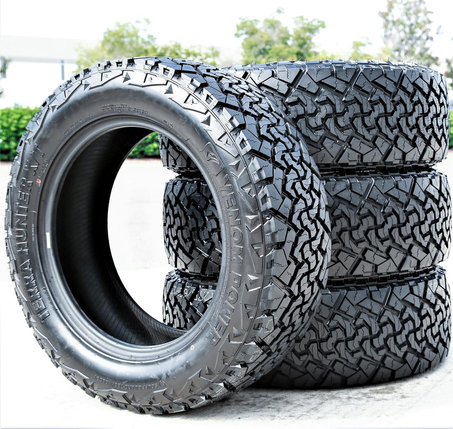 Venom Power Terra Hunter X/T Extreme Terrain Light Truck Radial Tire-LT275/70R18 275/70/18 275/70-18 125/122S Load Range E LRE 10-Ply BSW
