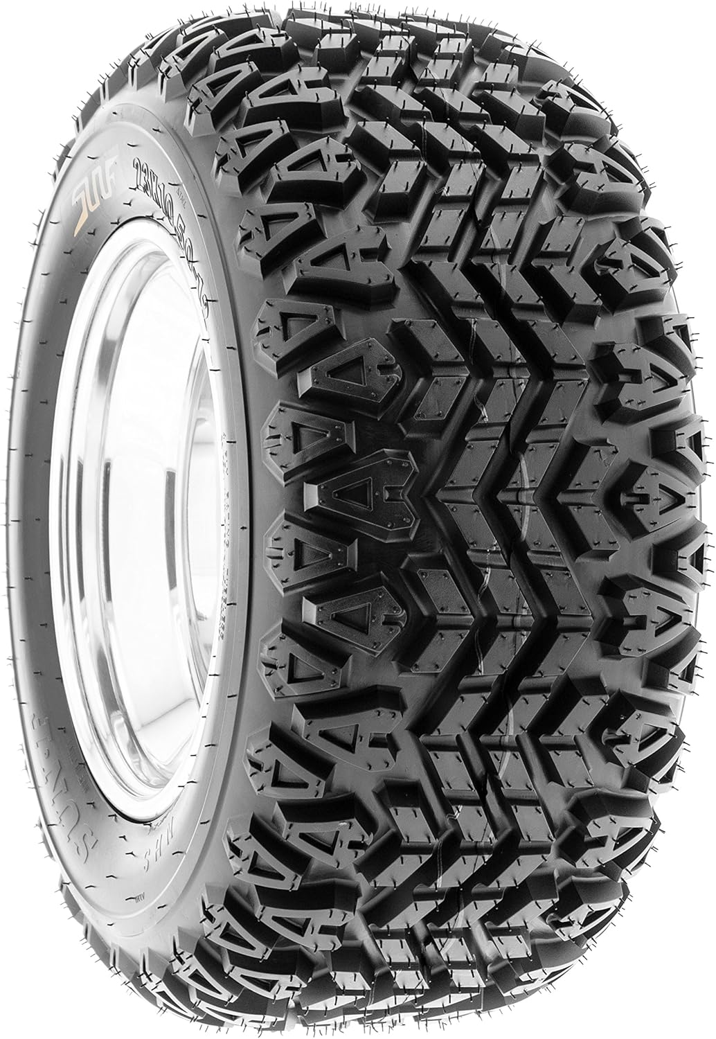Set of 4 SunF G003 all-terrain 23x10.5-14 Front & 23x10.5-14 Rear ATV UTV Golf-Cart Turf Trail Tires, 4 Ply, Rim(s) NOT included
