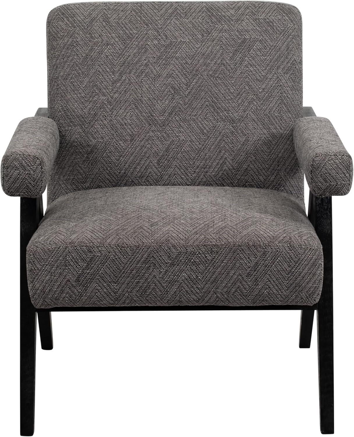 Sagebrook Home Modern Upholstered Accent Chair with Non-Woven Cushion & Sturdy Wooden Frame for Home, Office, Bedroom, Living Room - 31" Gray