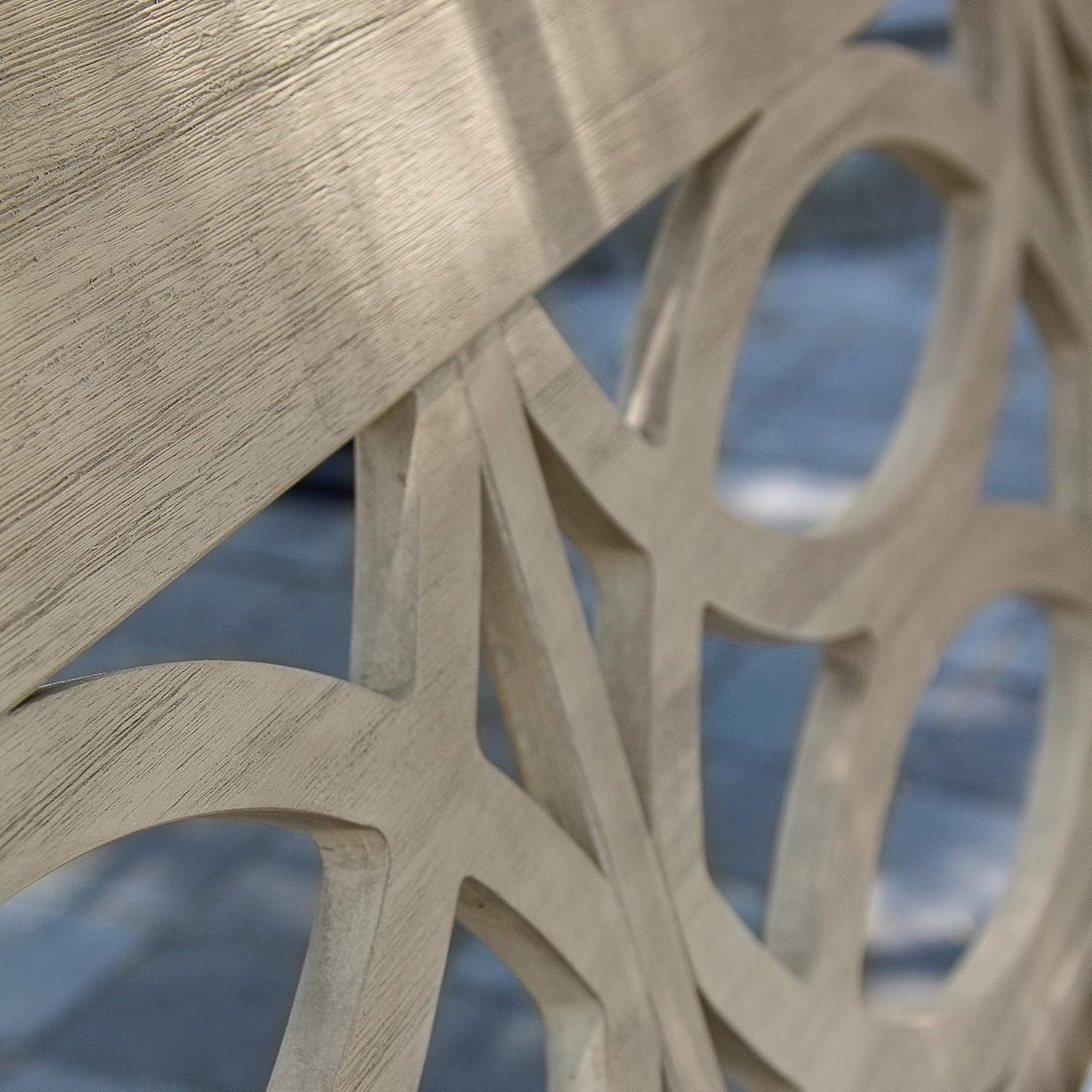 Cambridge Casual Renley Mahogany Porch Swing Bed with Oyster Cushion – Outdoor Hanging Swing Daybed for Patio, Backyard, or Garden – Durable Solid Wood, Weather-Resistant