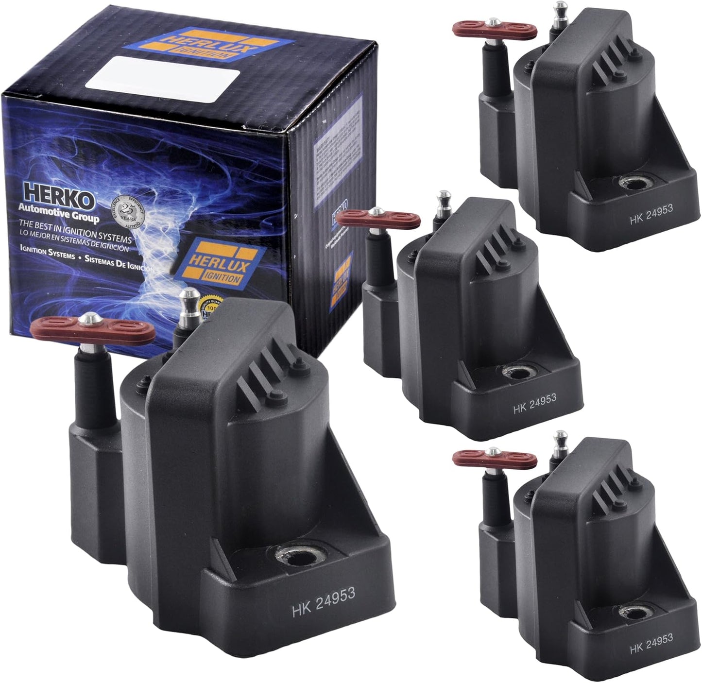 Set of 4 Herko B005 Ignition Coils For Buick Chevrolet GMC Isuzu Pontiac 86-2009