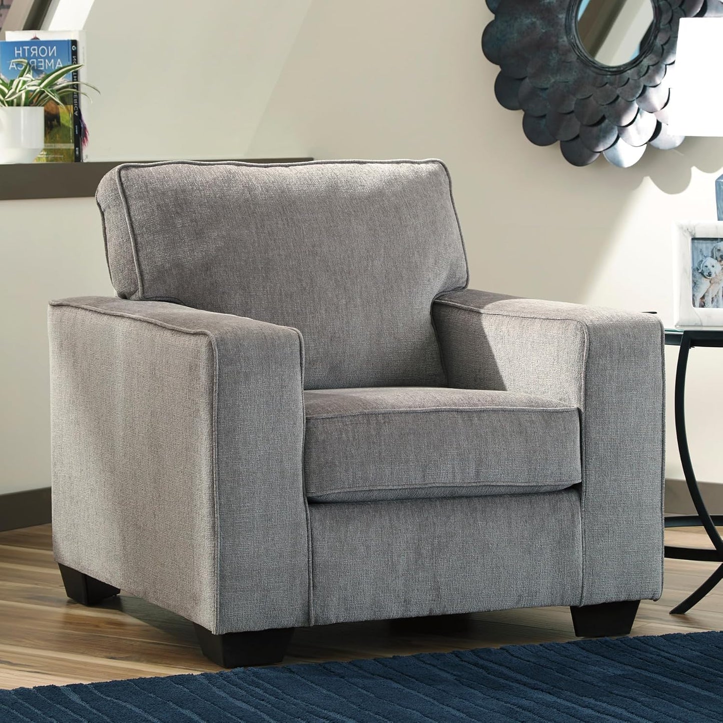 Signature Design by Ashley Altari Modern Chair, Light Gray
