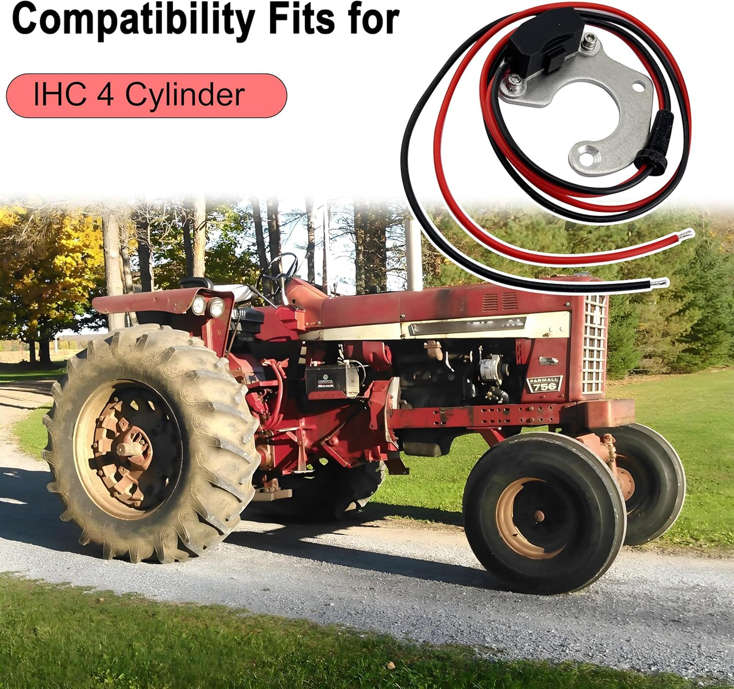 1442 international Electronic igniter Ignition Module Conversion Kit Fit for IH International Harvester Farmall Cub A B 4Cylinder