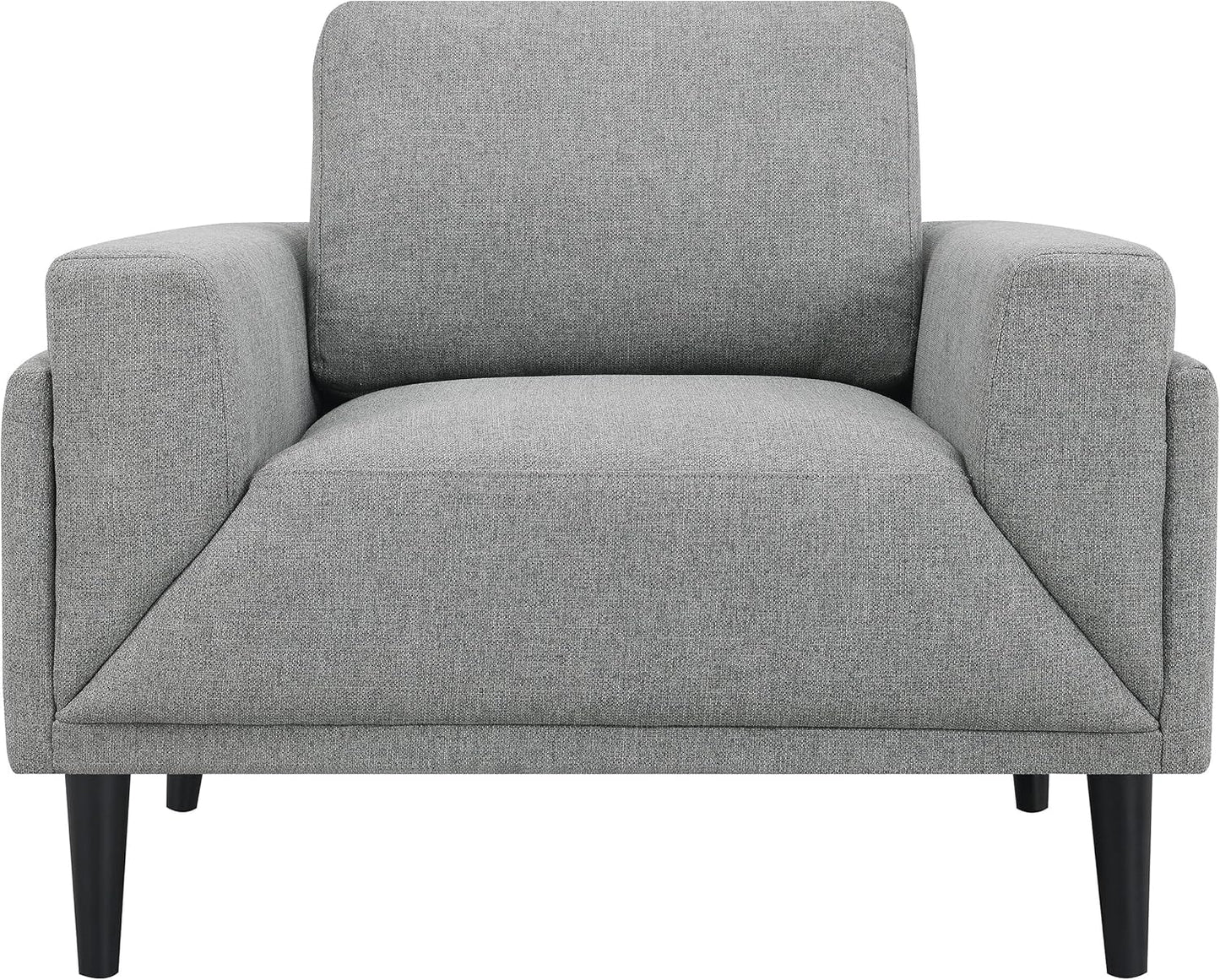Coaster Home Furnishings - Rilynn - Wood and Fabric - Upholstered Accent Chair with Track Arms, Reversible Back Cushion and Tapered Legs - Living Room - Grey - 509526