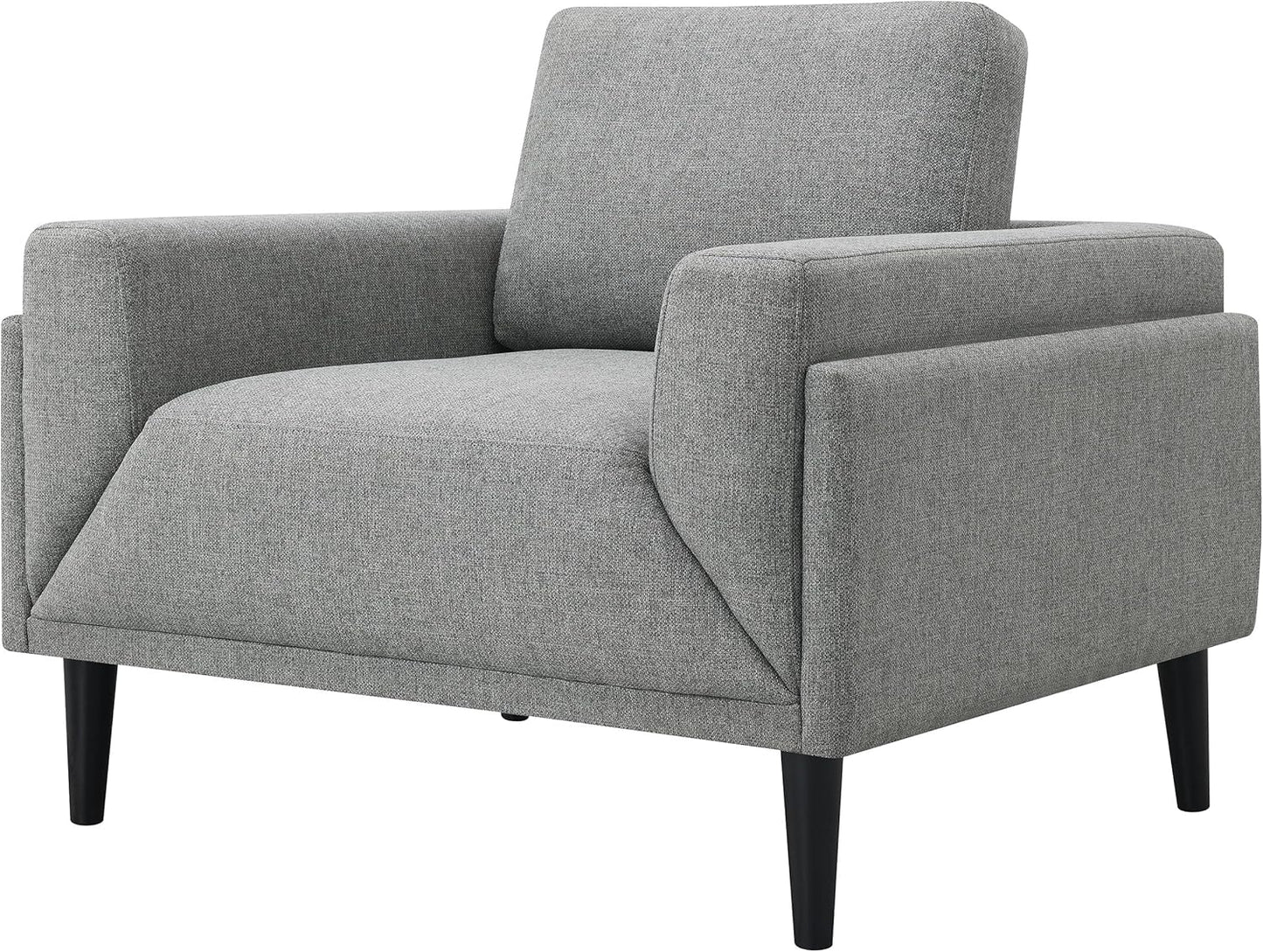 Coaster Home Furnishings - Rilynn - Wood and Fabric - Upholstered Accent Chair with Track Arms, Reversible Back Cushion and Tapered Legs - Living Room - Grey - 509526